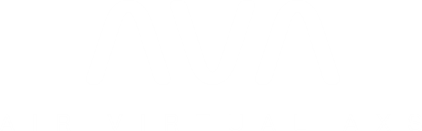 Logo AVA avec la mention Advanced Virtual Access pour carte de visite numérique